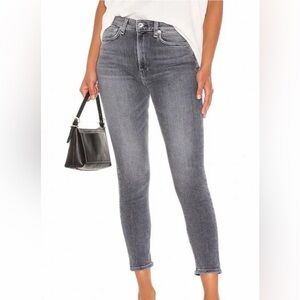 Rag & Bone Nina High Rise Ankle Skinny Jean Size 31 Sand River NWT Biker City